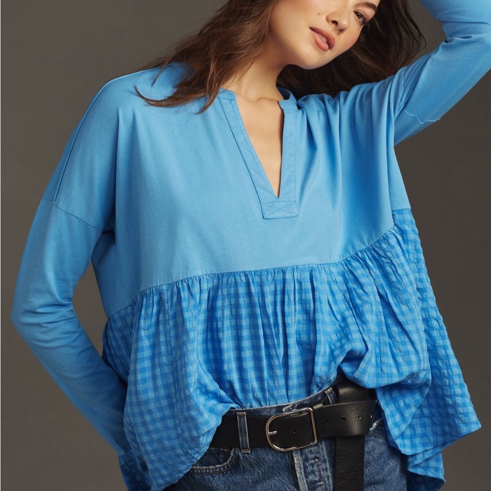 Anthropologie Pilcro Babydoll Top